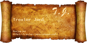 Trexler Jenő névjegykártya